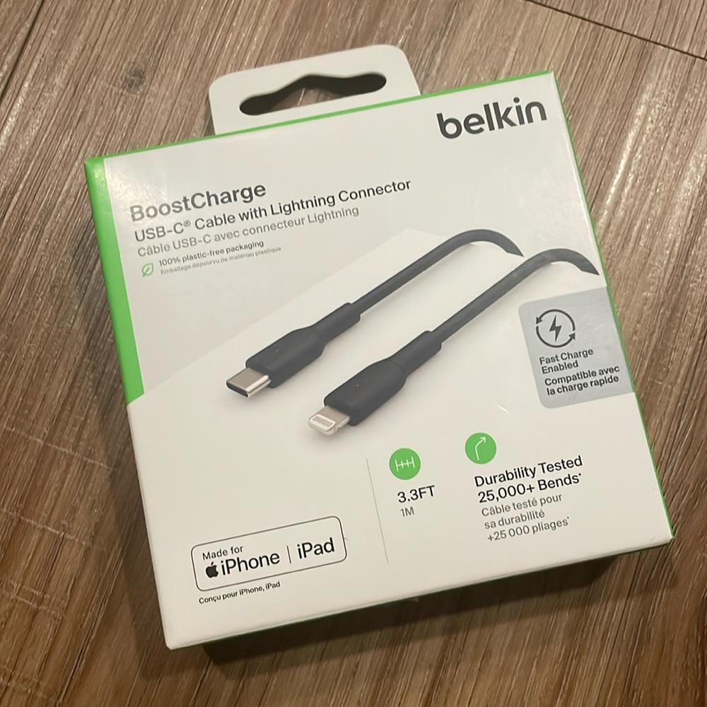 Belkin BoostCharge USB-C with Lightning Connector for iPhone or iPad